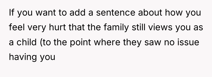 If you want to add a sentence about how you...