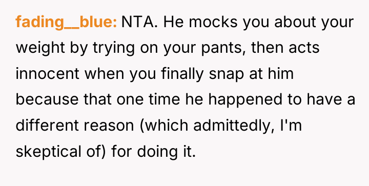fading__blue NTA. He mocks you about your weight by trying...