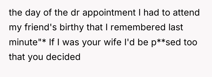 the day of the dr appointment I had to attend...