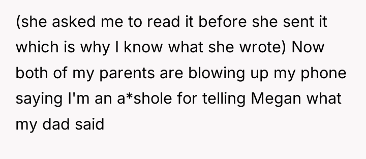(she asked me to read it before she sent it...