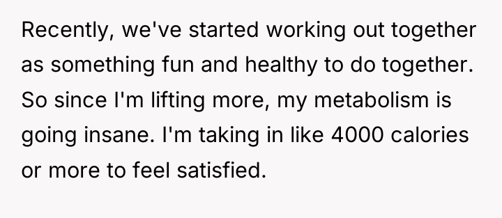 Recently, we've started working out together as something fun and...