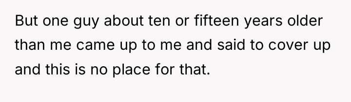 But one guy about ten or fifteen years older than...