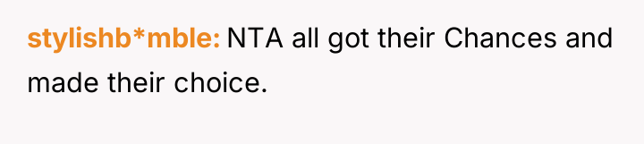 stylishb*mble NTA all got their Chances and made their choice.