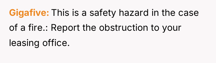 Gigafive This is a safety hazard in the case of...