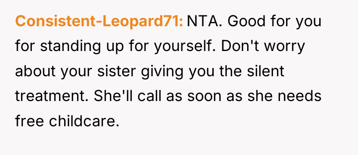 Consistent-Leopard71 NTA. Good for you for standing up for yourself....