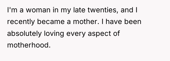 I'm a woman in my late twenties, and I recently...