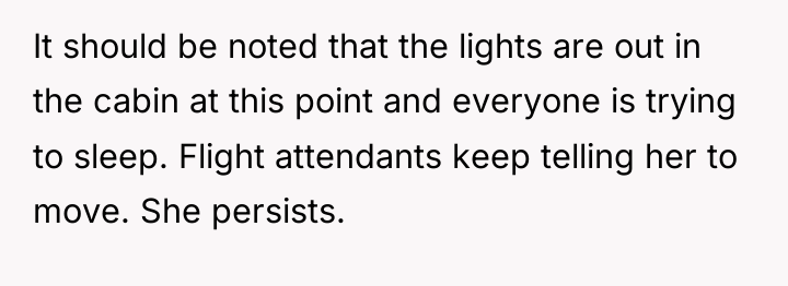 It should be noted that the lights are out in...