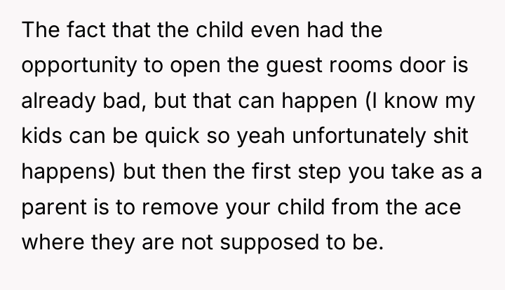 The fact that the child even had the opportunity to...