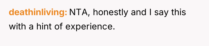 deathinliving NTA, honestly and I say this with a hint...