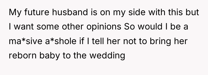 My future husband is on my side with this but...