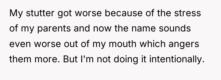 My stutter got worse because of the stress of my...