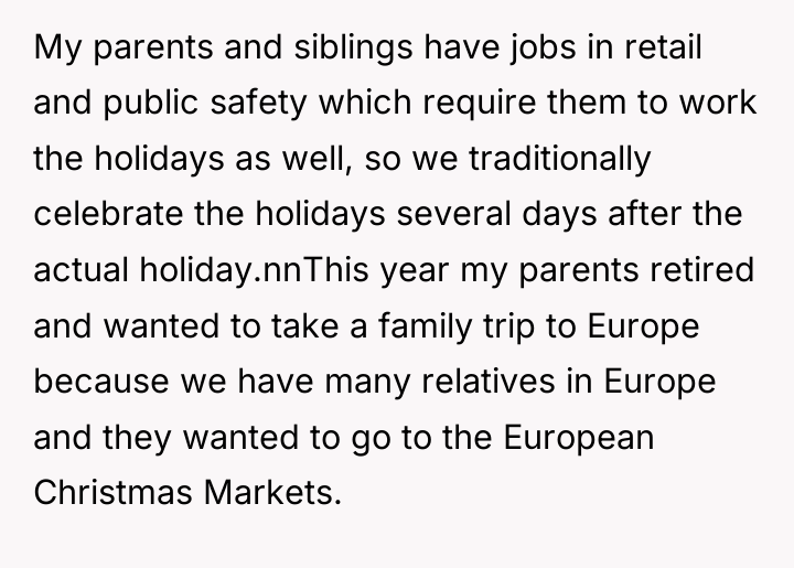My parents and siblings have jobs in retail and public...