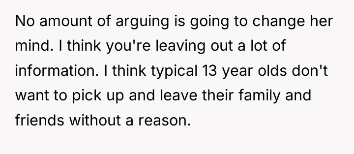 No amount of arguing is going to change her mind....