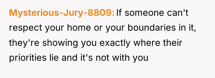 Mysterious-Jury-8809 If someone can't respect your home or your boundaries...