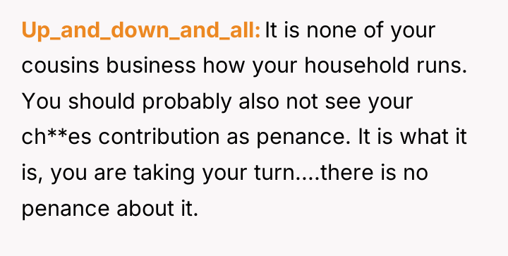 Up_and_down_and_all It is none of your cousins business how your...