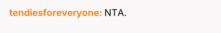 tendiesforeveryone NTA.