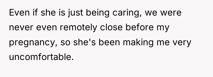 Even if she is just being caring, we were never...