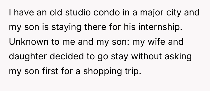 I have an old studio condo in a major city...
