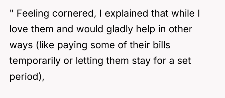 " Feeling cornered, I explained that while I love them...
