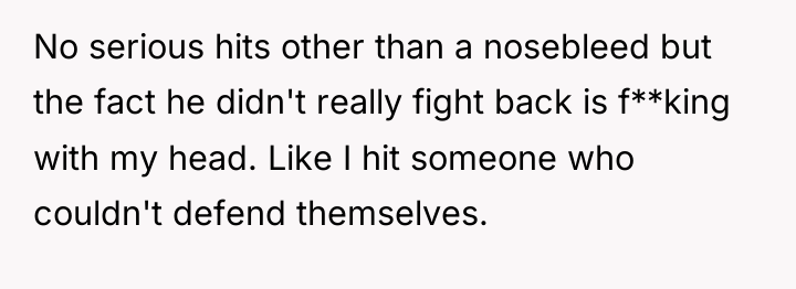No serious hits other than a nosebleed but the fact...