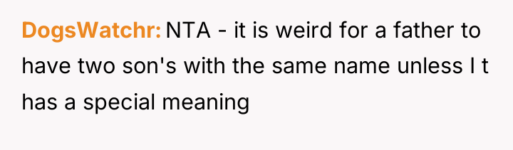 DogsWatchr NTA - it is weird for a father to...