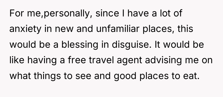 For me,personally, since I have a lot of anxiety in...