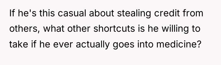 If he's this casual about stealing credit from others, what...