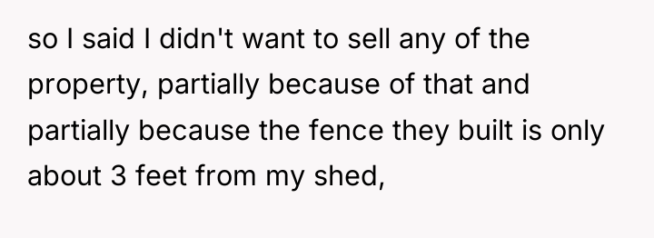 so I said I didn't want to sell any of...