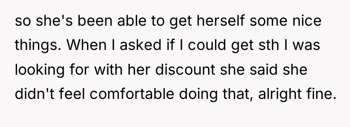 so she's been able to get herself some nice things....