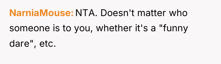 NarniaMouse NTA. Doesn't matter who someone is to you, whether...