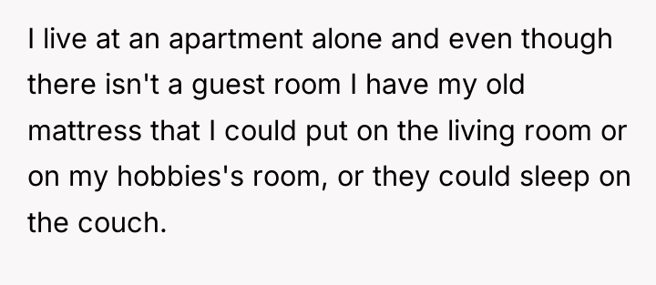 I live at an apartment alone and even though there...