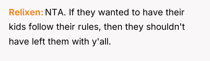Relixen NTA. If they wanted to have their kids follow...