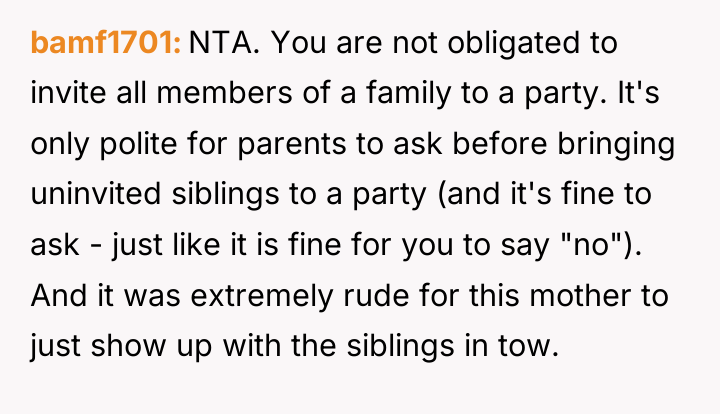 bamf1701 NTA. You are not obligated to invite all members...