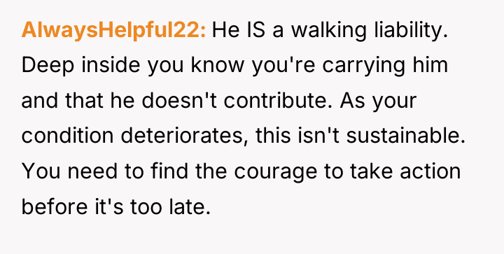 AlwaysHelpful22 He IS a walking liability. Deep inside you know...