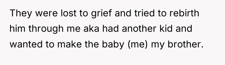 They were lost to grief and tried to rebirth him...