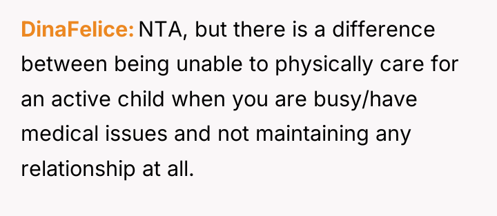 DinaFelice NTA, but there is a difference between being unable...
