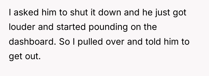I asked him to shut it down and he just...
