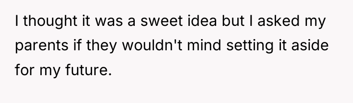 I thought it was a sweet idea but I asked...