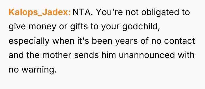 Kalops_Jadex NTA. You're not obligated to give money or gifts...