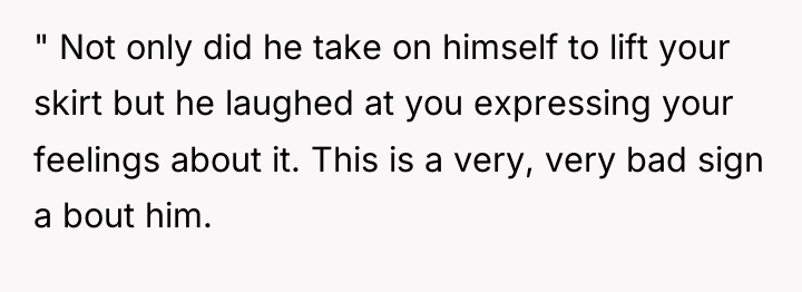 " Not only did he take on himself to lift...