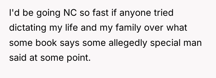 I'd be going NC so fast if anyone tried dictating...