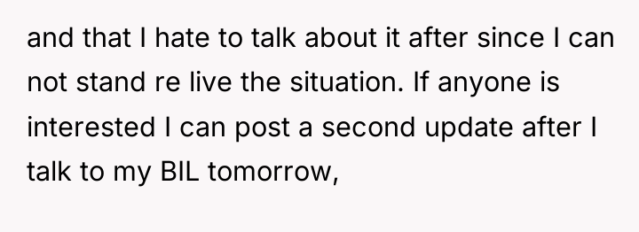 and that I hate to talk about it after since...