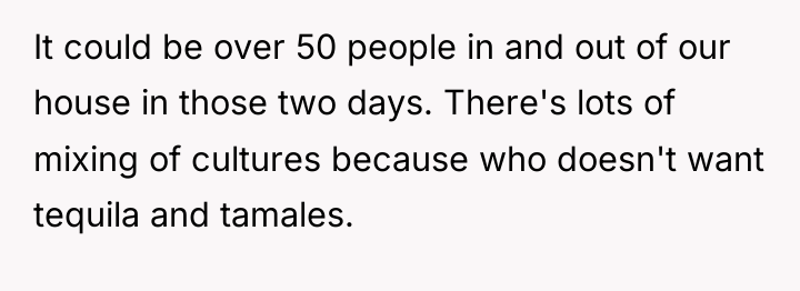 It could be over 50 people in and out of...