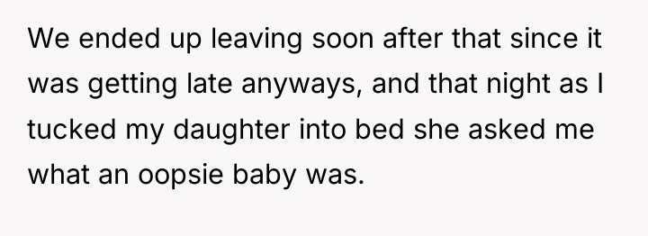 We ended up leaving soon after that since it was...