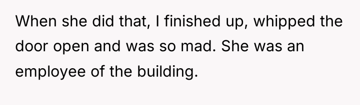 When she did that, I finished up, whipped the door...
