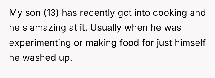 My son (13) has recently got into cooking and he's...