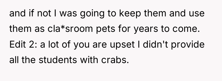and if not I was going to keep them and...