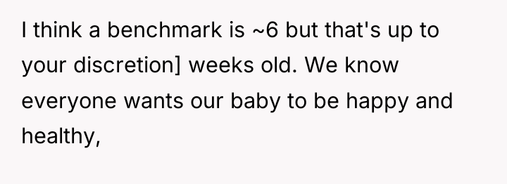 I think a benchmark is ~6 but that's up to...