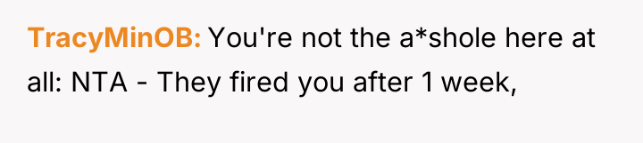 TracyMinOB You're not the a*shole here at all: NTA -...