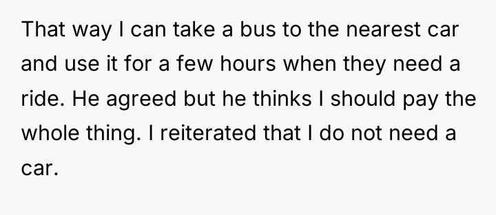 That way I can take a bus to the nearest...